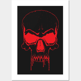 Red Skull Design Posters and Art